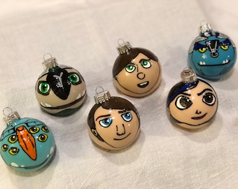 Trollhunters ornaments Jim Lake Jr. Toby Claire Nunez Blinky AAARRRGGHH!!! Draal