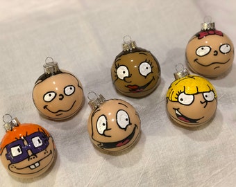 Rugrats Ornaments Tommy Pickles Chuckie Finster Phil Lil Susie Angelica Dil Kimi Nickelodeon