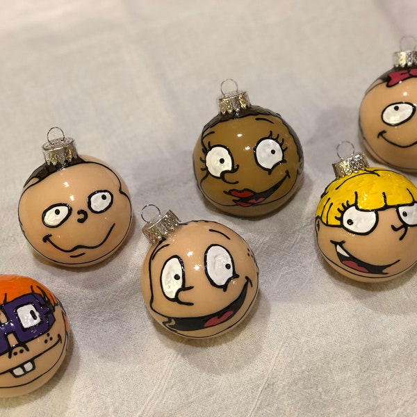 Rugrats Ornaments Tommy Pickles Chuckie Finster Phil Lil Susie Angelica Dil Kimi Nickelodeon