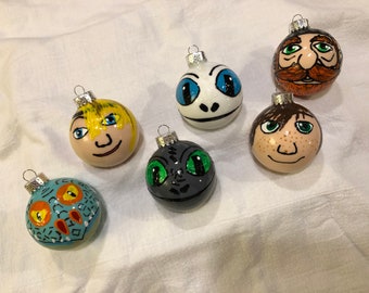 How to Train Your Dragon ornaments Toothless Stormfly Hiccup Astrid Stoick the Vast Light Fury