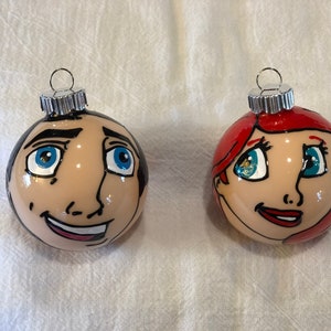 The Little Mermaid ornaments Ariel prince eric