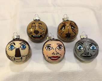 Wizard of Oz ornaments Dorothy Cowardly Lion Thin Man Scarecrow Toto
