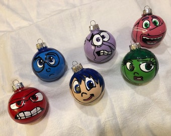 Inside Out christmas ornaments joy anger sadness disgust fear bingbong