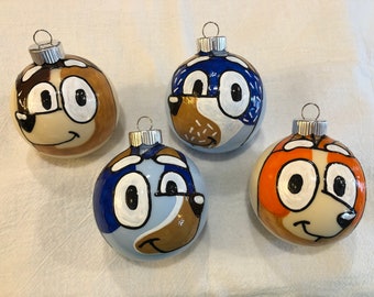 Bluey ornaments Bluey Bingo Bandit Chilli