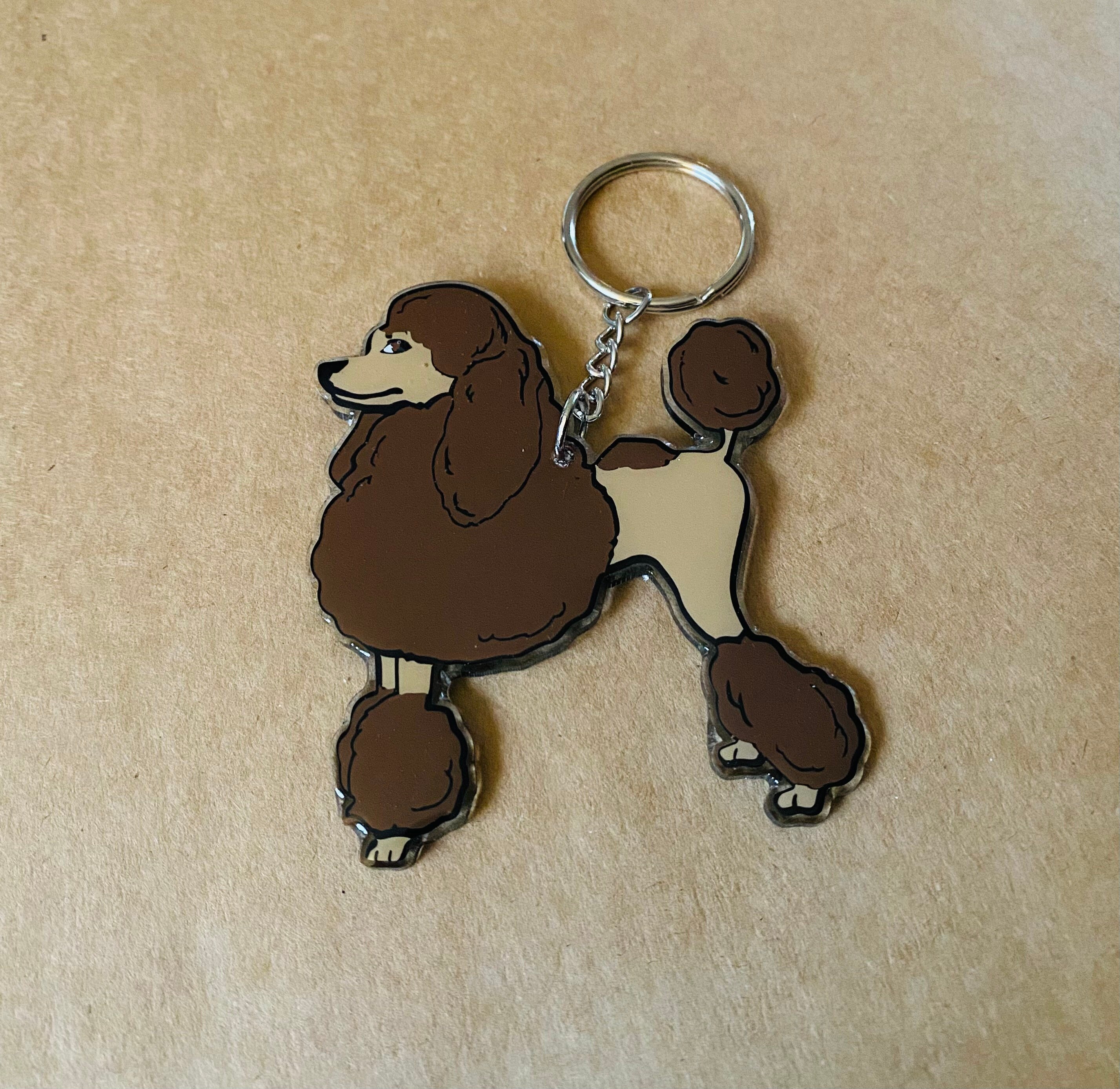 Poodle Custom Acrylic Keychain/Poodle Keychain/Poodle Zipper | Etsy