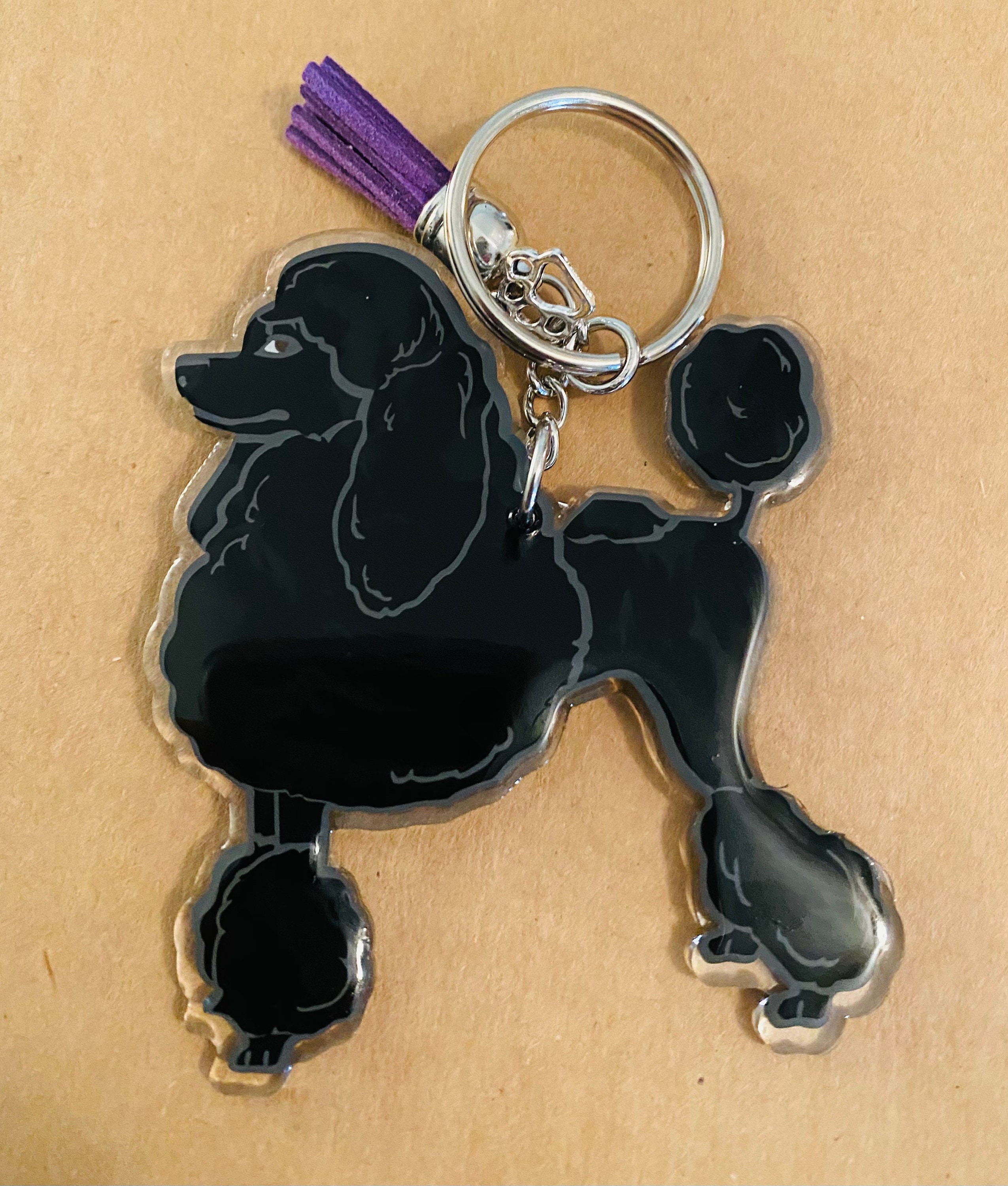 Poodle Custom Acrylic Keychain/Poodle Keychain/Poodle Zipper | Etsy