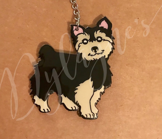 Yorkshire Terrier Yorkie Dog Pet Jacket Handbag Purse Zipper Pull Charm