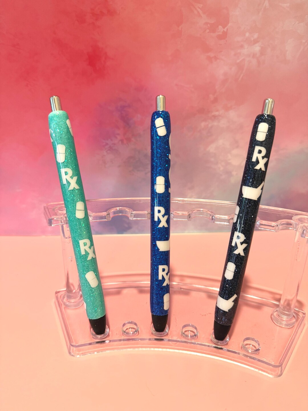 Pharmacy Glitter Pens/personalized Pens/ Gel Pens/custom Ink Pens ...