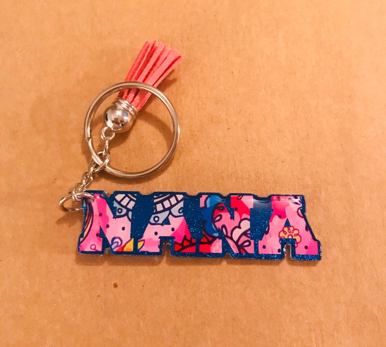 Nana Custom Acrylic Keychain/Personalized Nana keychain/Nana Etsy
