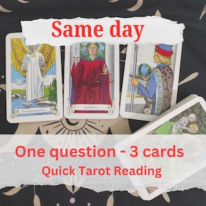 3 Karten Eine Frage Audio Tarot lesen Detaillierte Orakel vorhersage lesen Kein Kontakt Spaß Beste Freundin Geburtstagsgeschenk Psychic schnelle Lektüre