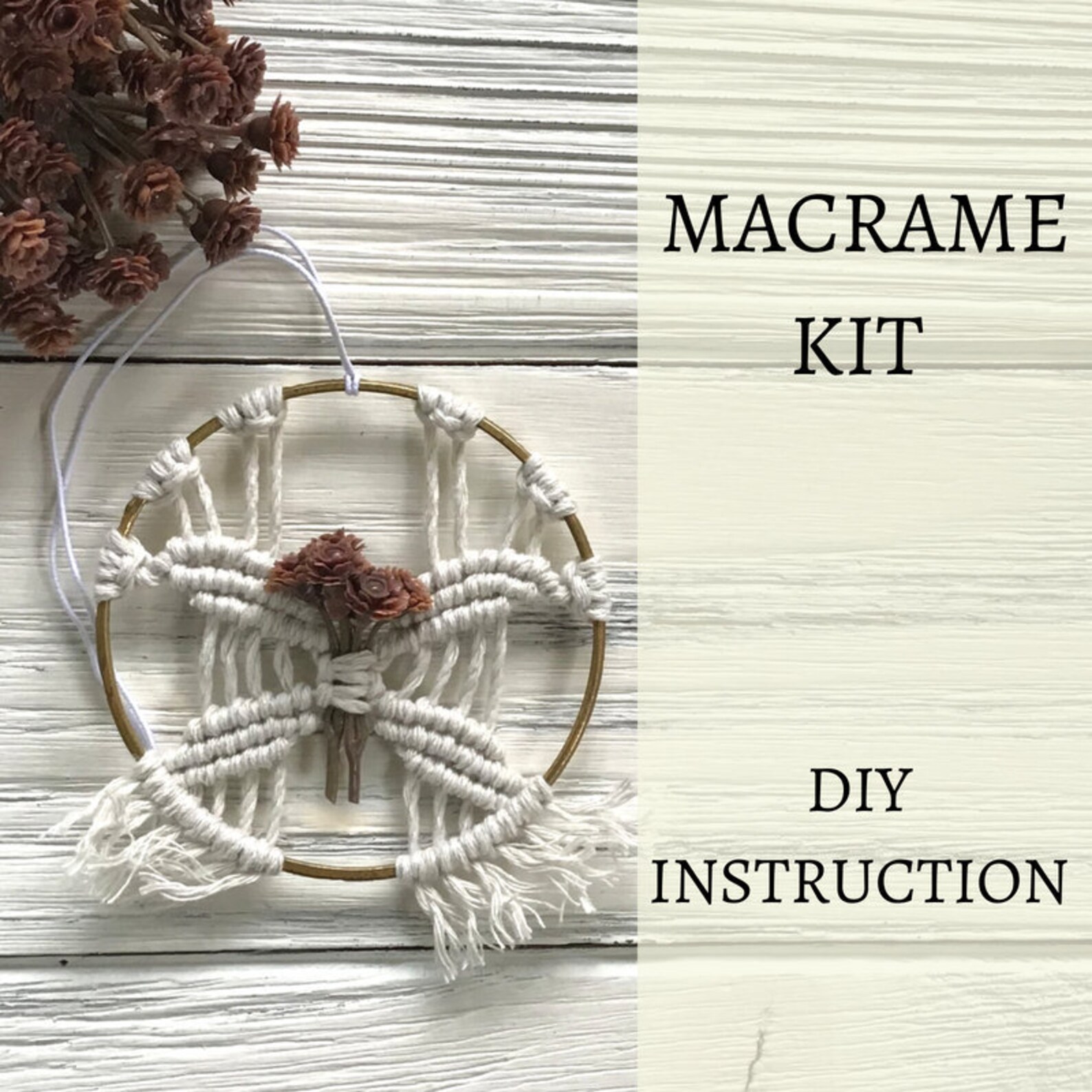 Craft kits for adults EASY macrame kits tutorial Starter kit Etsy