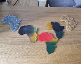 Afrika vorm onderzetter/decoratief ornament