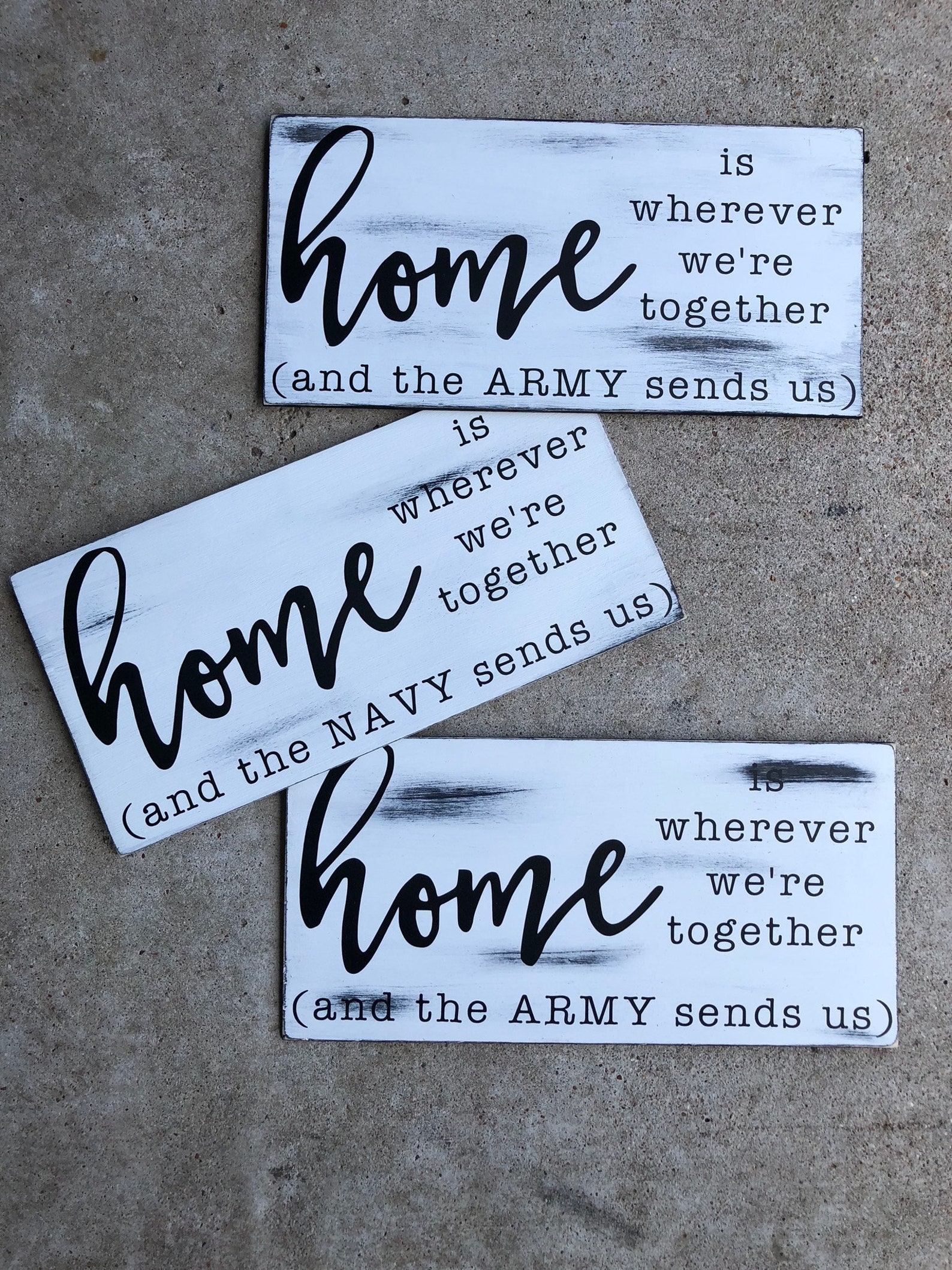 Home is Where the Army Sends Us Sign Etsy