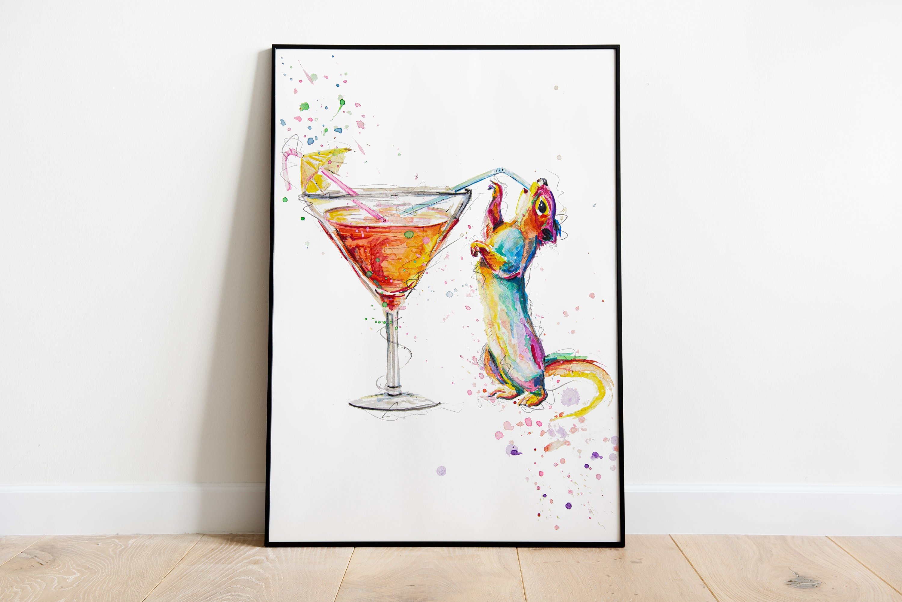 Bicchiere da cocktail, cocktail drink, poster con stampa artistica 2821 -   Italia