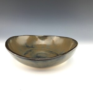 7&quot; brown ceramic bowl
