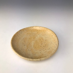 2” Cream Speckled Plate