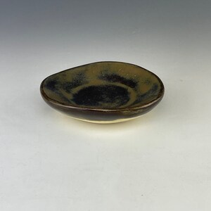 2” sepia brown plate A171
