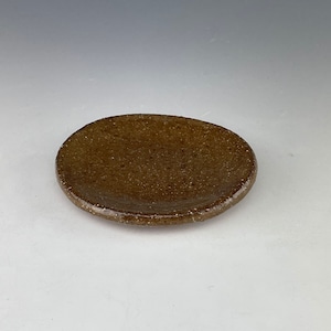 Piatto 2&quot; in terracotta marrone A165