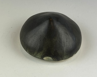 2” round pointed charcoal paperweight b073