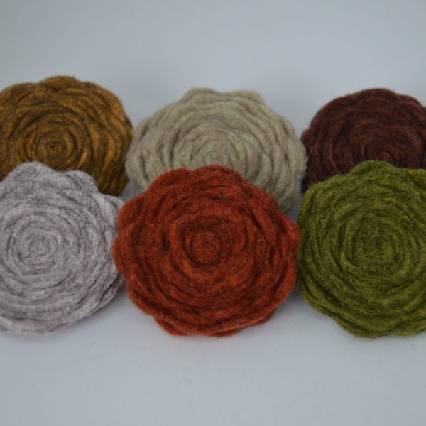 Felt Flower Pin Etsy