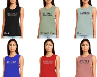 DoTerra Compliance Approved Glitter DoTerra Ladies Festival Muscle Shirt, DoTerra Shirt, DoTerra Clothing, DoTerra 5013 doTERRA oils