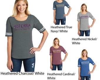 DoTerra compliance approved Glitter DoTerra Scorecard Tee, DoTerra Jersey Tee, DoTerra Tee, DoTerra TShirt, DoTerra Clothing, DoTerra, DT487