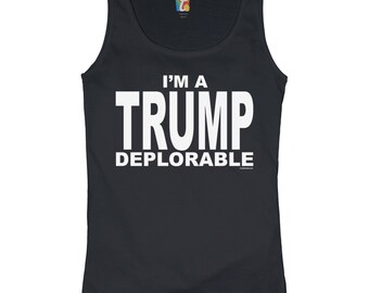 Make Christmas Great Again Women/'s Burnout Racerback Tank Top Donald Trump Gift