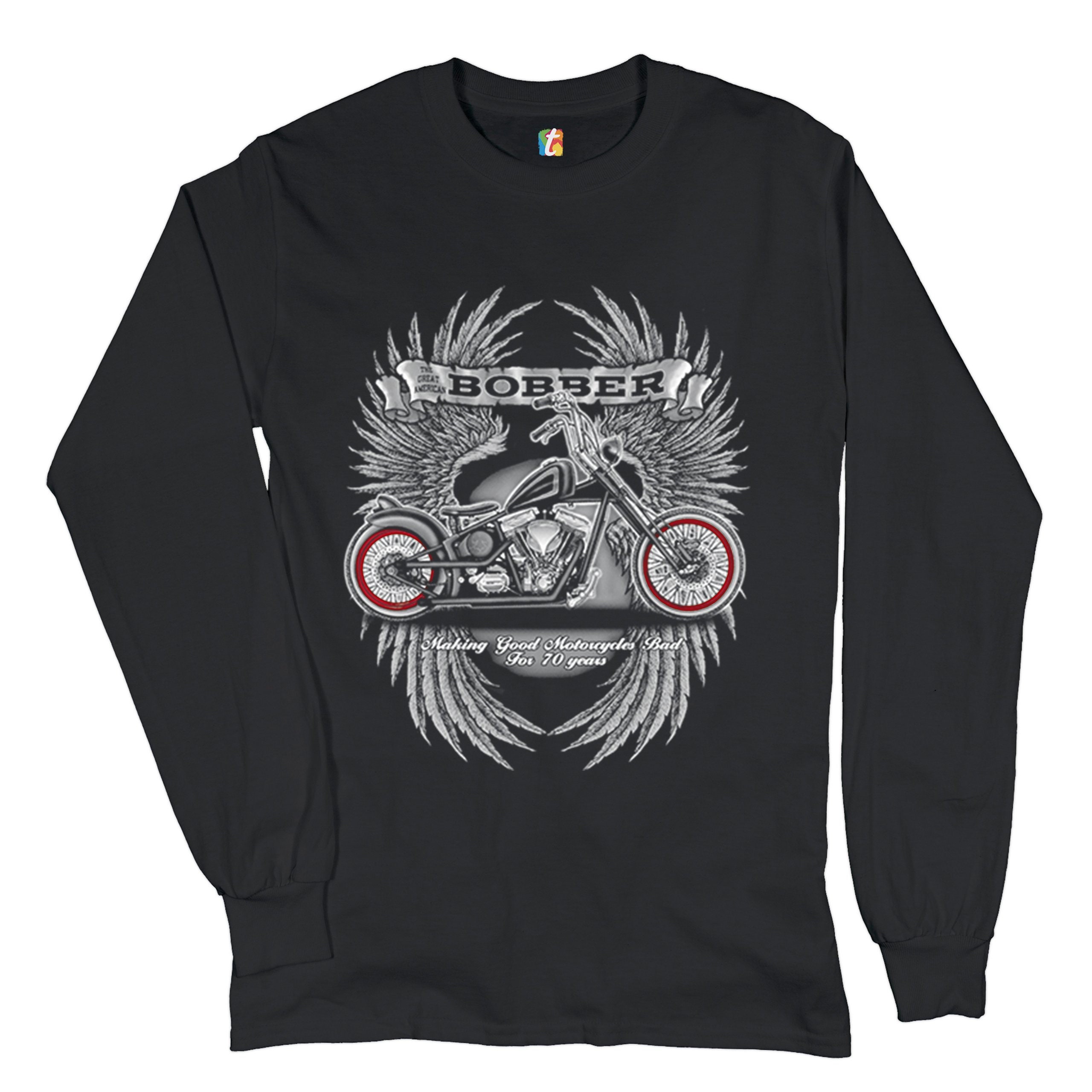 The Great American Bobber Long Sleeve T-shirt Motorcycle