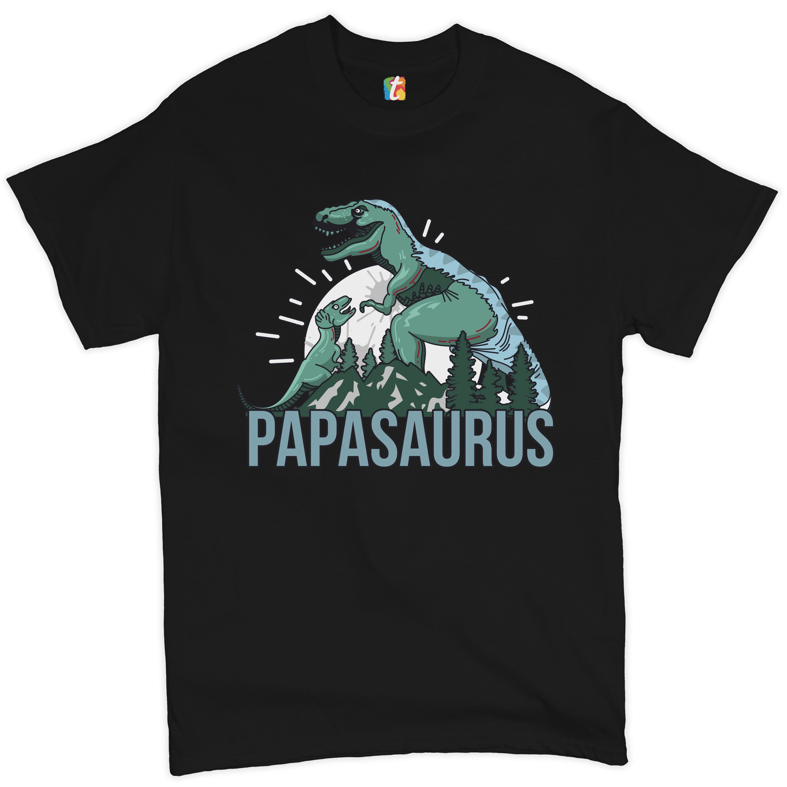 Dadsaurus Familie passende Shirts, Vatertag personalisierte Dadsaurus Shirts, Mumsaurus Shirt, Dinosaurier T-Rex und Triceratops T-Shirts Kinder