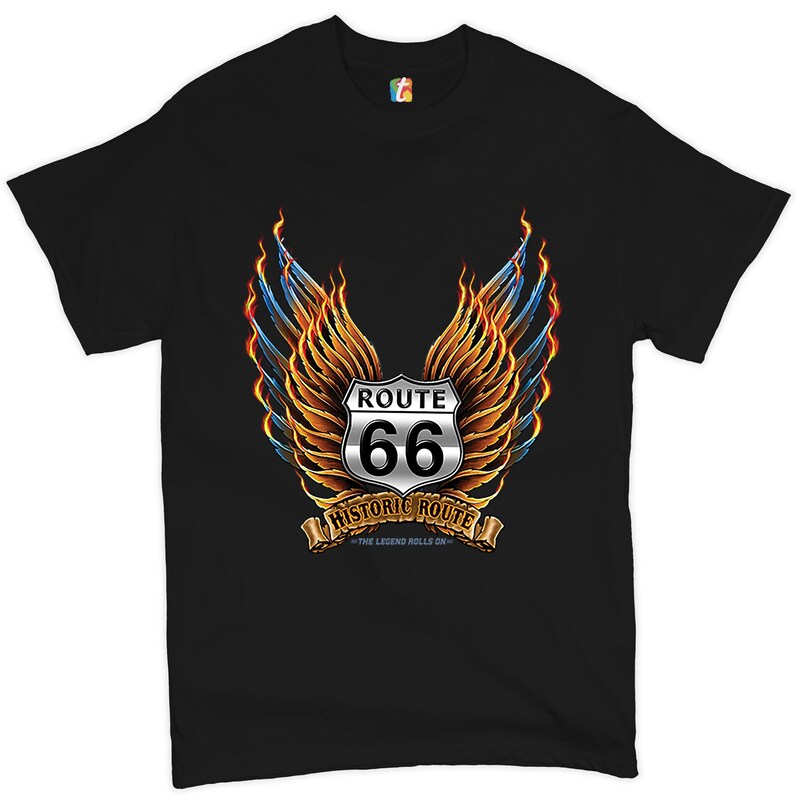 T-shirt Femme Vintage 'Outta Gas On Route 66' - Marque Tee Hunt, 100% Coton, Neuf Avec étiquettes