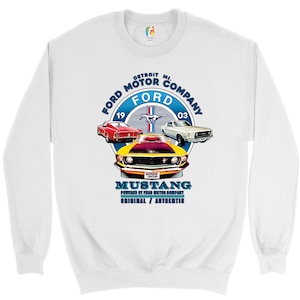 Ford Mustang Sweatshirt Detroit Mi. 1903 Ford Motor Company Licensed Crewneck