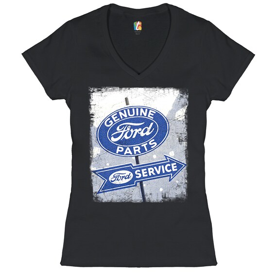 Genuine Ford Parts Women's V-neck T-shirt Ford Service, High Performance,  Automotive, Gift for Ford Owner, Car Enthusiast, Licensed Tee 