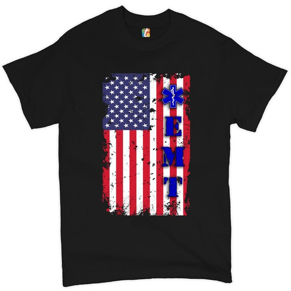Paramedic T-Shirt American Flag Independence Day Emt Ems Usa Paramedic T-Shirt American Flag Independence Day Emt Ems Usa