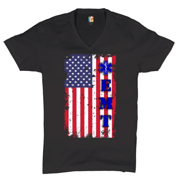 Paramedic T-Shirt American Flag Independence Day Emt Ems Usa Paramedic T-Shirt American Flag Independence Day Emt Ems Usa
