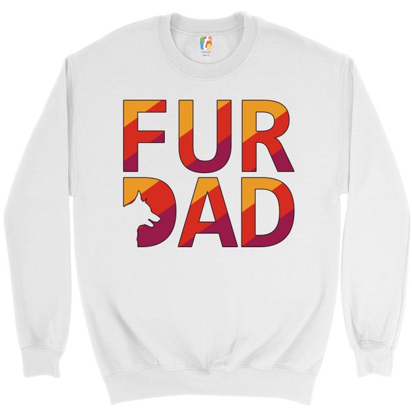 Pelz Papa Sweatshirt Hundeliebhaber, Haustier Besitzer, glücklich Vatertag, Papa, Dadlife, beste Hund Papa, Vaterschaft, Geschenk für Männer, ich liebe meinen Hund Crewneck