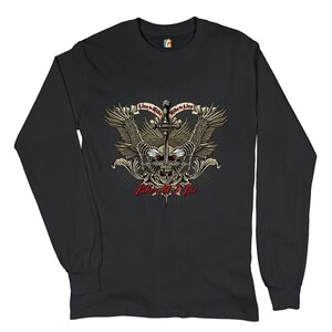 Biker Til I Die Long Sleeve T-shirt Live to Ride, Biker Forever, Skull Face, Motorcycle Enthusiast, Ride or Die, Gift for Biker, Route 66