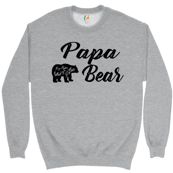 Papa Bär Sweatshirt für Papa, Vatertag, Beschützer der Familie, Vaterschaft, Welt größten Vater, Geschenk für Männer, Dadlife Crewneck