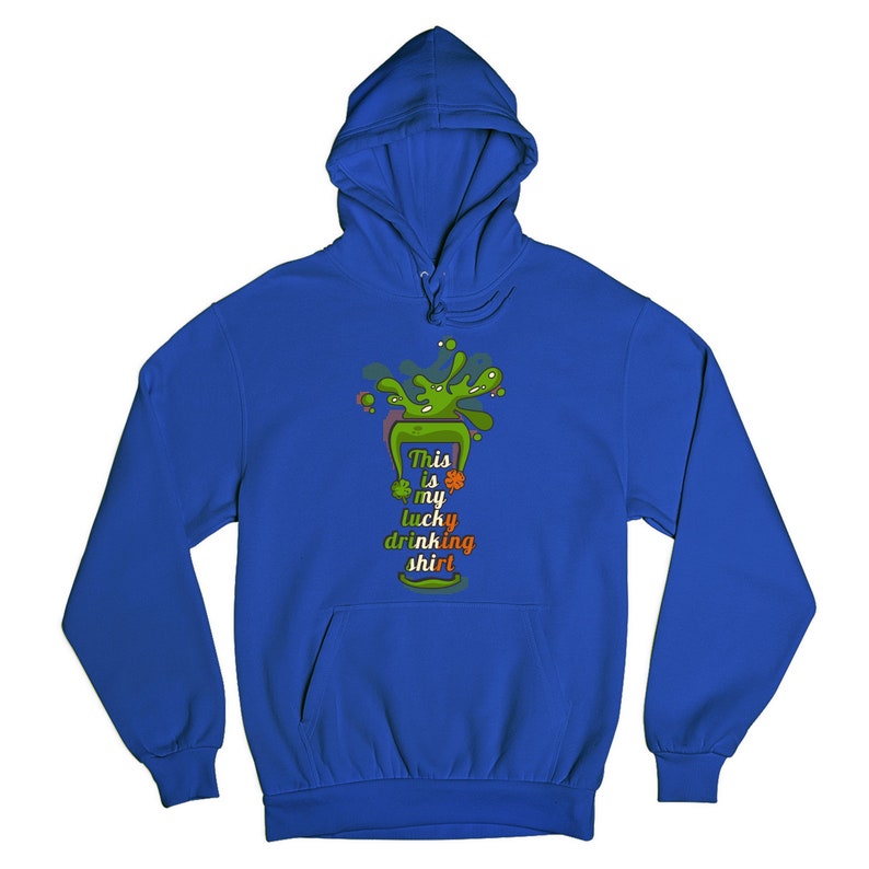 Patties Day Irish Flag Beer Malarkey Hoodie Gift for St Patrick/'s Day This Is My Lucky Drinking Shirt Sweatshirt St Shamrock