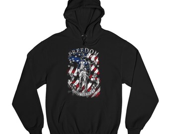 Freiheit ist nicht frei Sweatshirt Unabhängigkeit, Freiheit, amerikanische Flagge, 2. Änderung, nicht treten auf mich, amerikanischer Soldat, Veteran Hoodie
