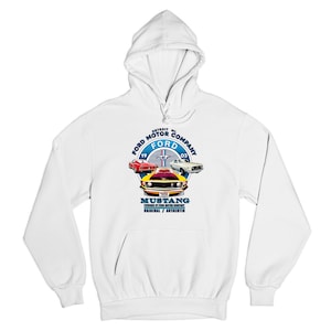 Ford Mustang Sweatshirt Detroit Mi. 1903 Ford Motor Company Licensed Hoodie