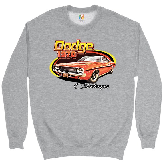 Tee Hunt Dodge Challenger American Classic Sweatshirt American Muscle Car Sweater 