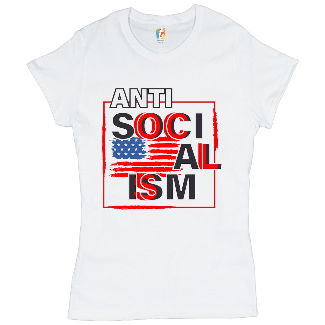 AntiSozialismus TShirt amerikanische Flagge Kapitalismus Freiheit