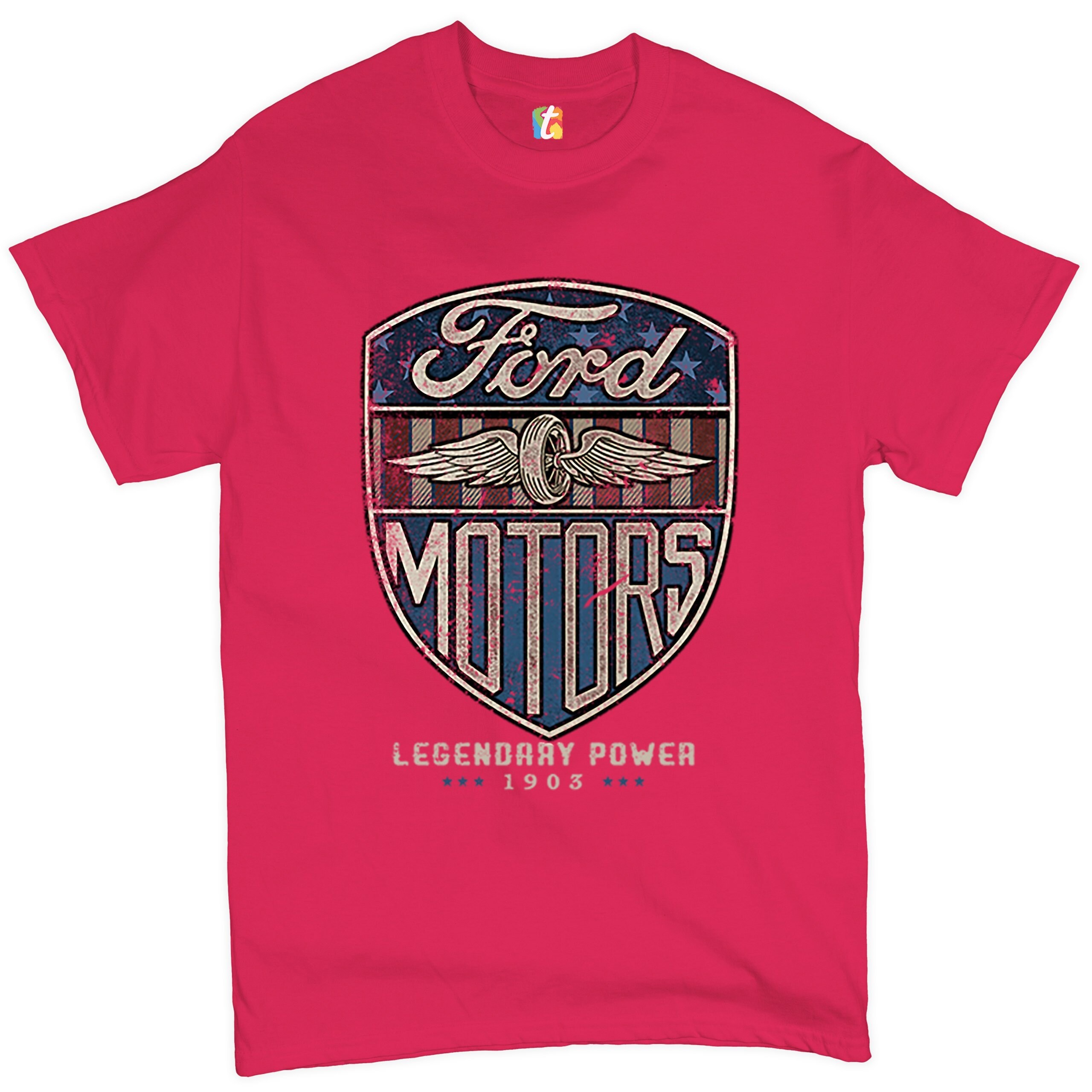 Ford Motors Legendary Power T-shirt Fomoco, Automotive, American  