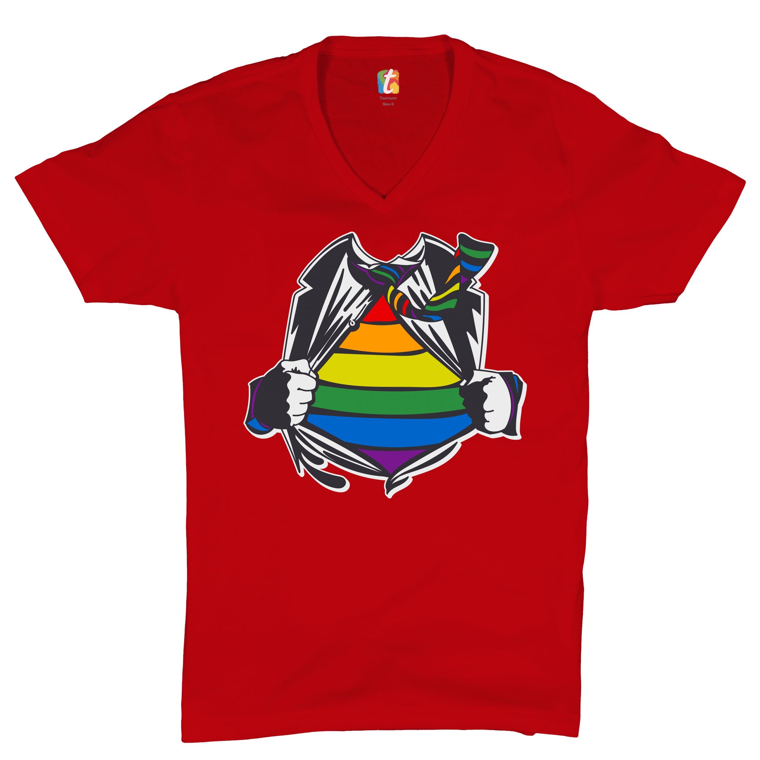 Gay Superhero Parody V-neck T-shirt 
