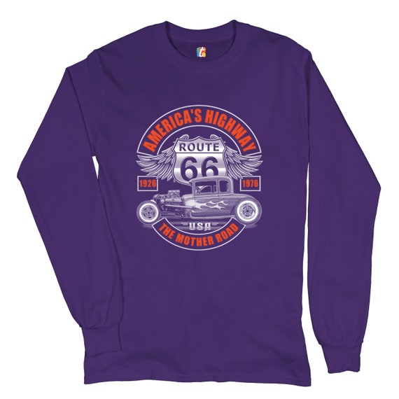Route 66 Highway Unisex Crewneck & Hoodie Sweatshirt