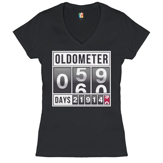 Oldometer 60 Shirt 60th Birthday Anniversary Tee Oldometer 60 Shirt 60th Birthday Anniversary Tee