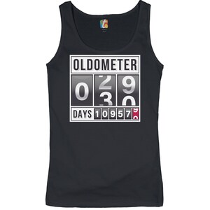 Oldometer 29-30 Women&#39;s Tank Top Funny, Odometer, Anniversary, Happy Birthday, Gift for 30th Birthday