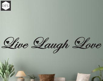 Live Laugh Love Wall Art Sticker Modern Vinyl Transfer PVC - Etsy