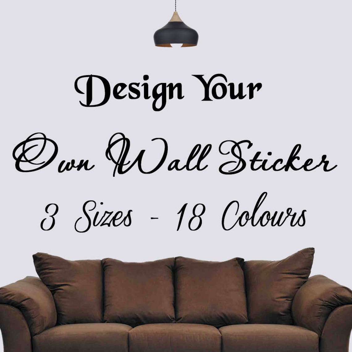 Personalised Wall Sticker Design Your Own Wall Art Quote Etsy