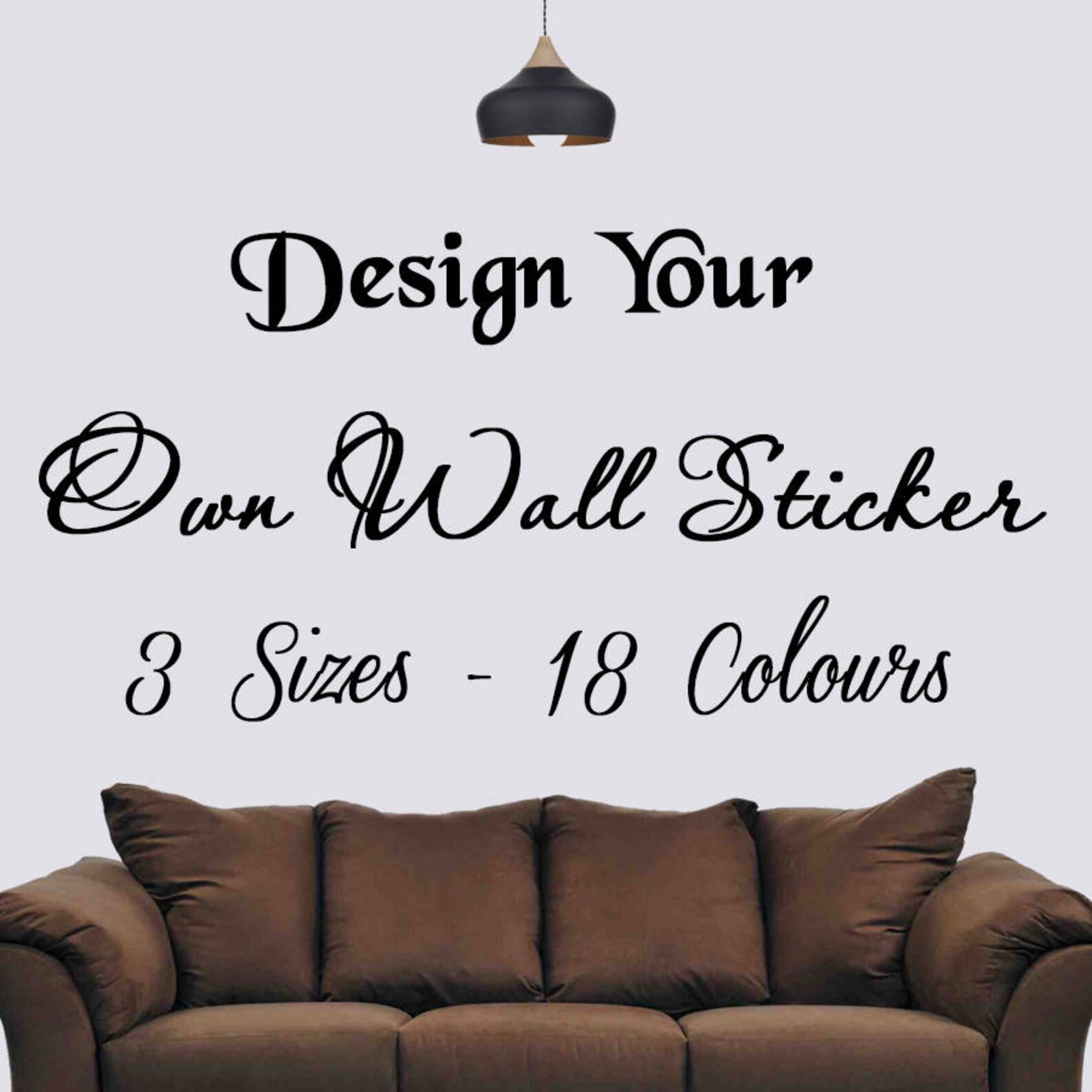 Personalised Wall Sticker Design Your Own Wall Art Quote Etsy